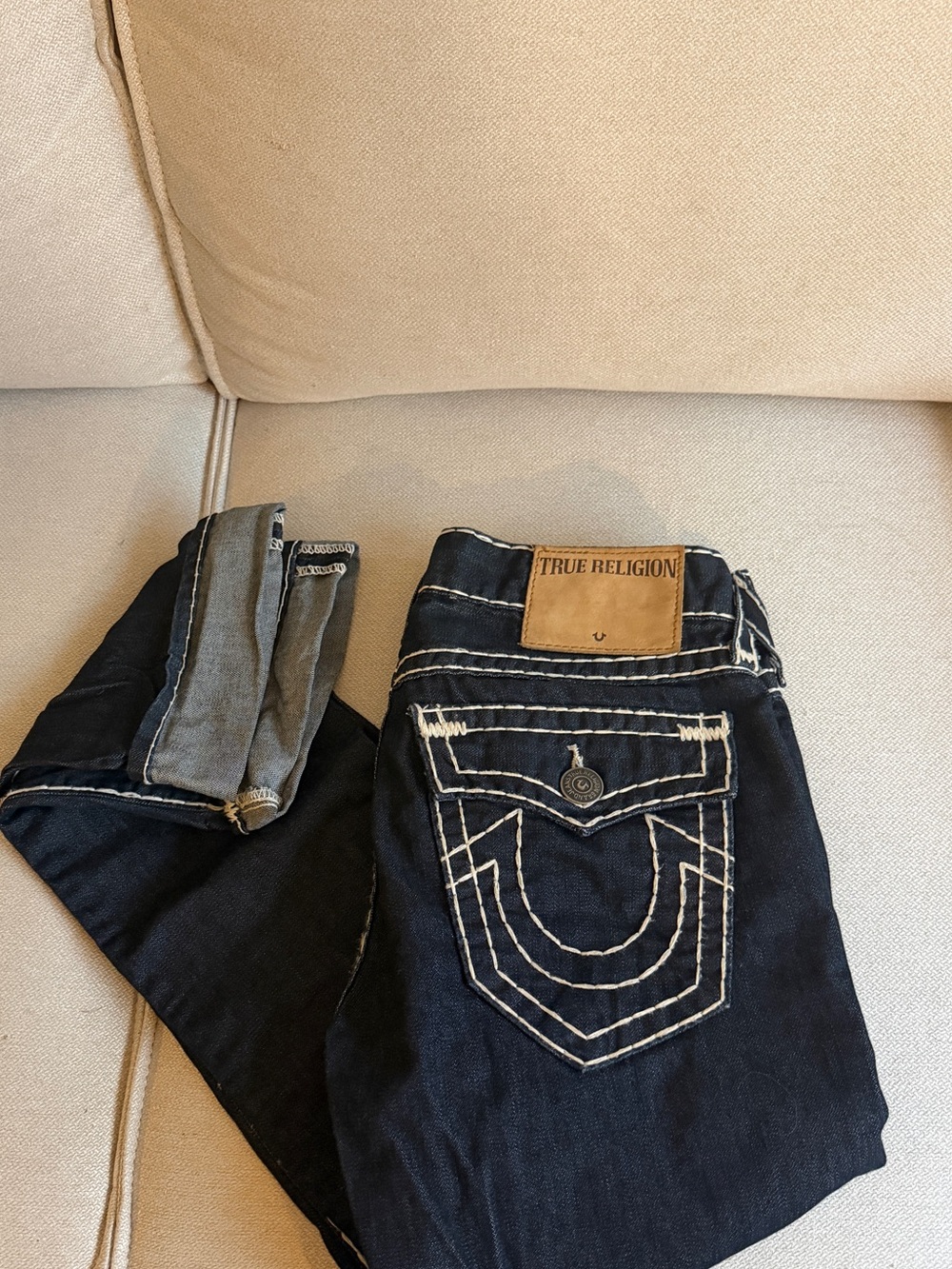 True Religion Men's Dark Ricky W/ Flaps - Picture 2 of 9